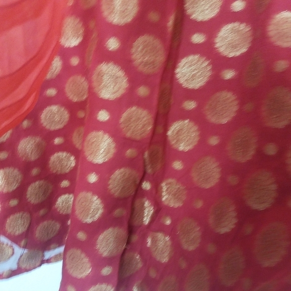Vintage India Inspired Red Embellished Tunic - Picture 7 of 8